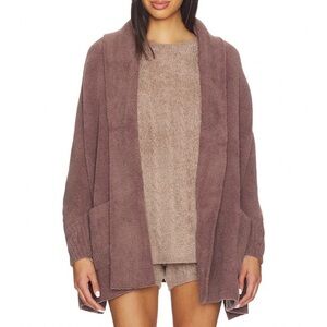 Barefoot Dreams Cozychic Blanket Wrap Cardigan Sweater Taupe Size Small / Medium